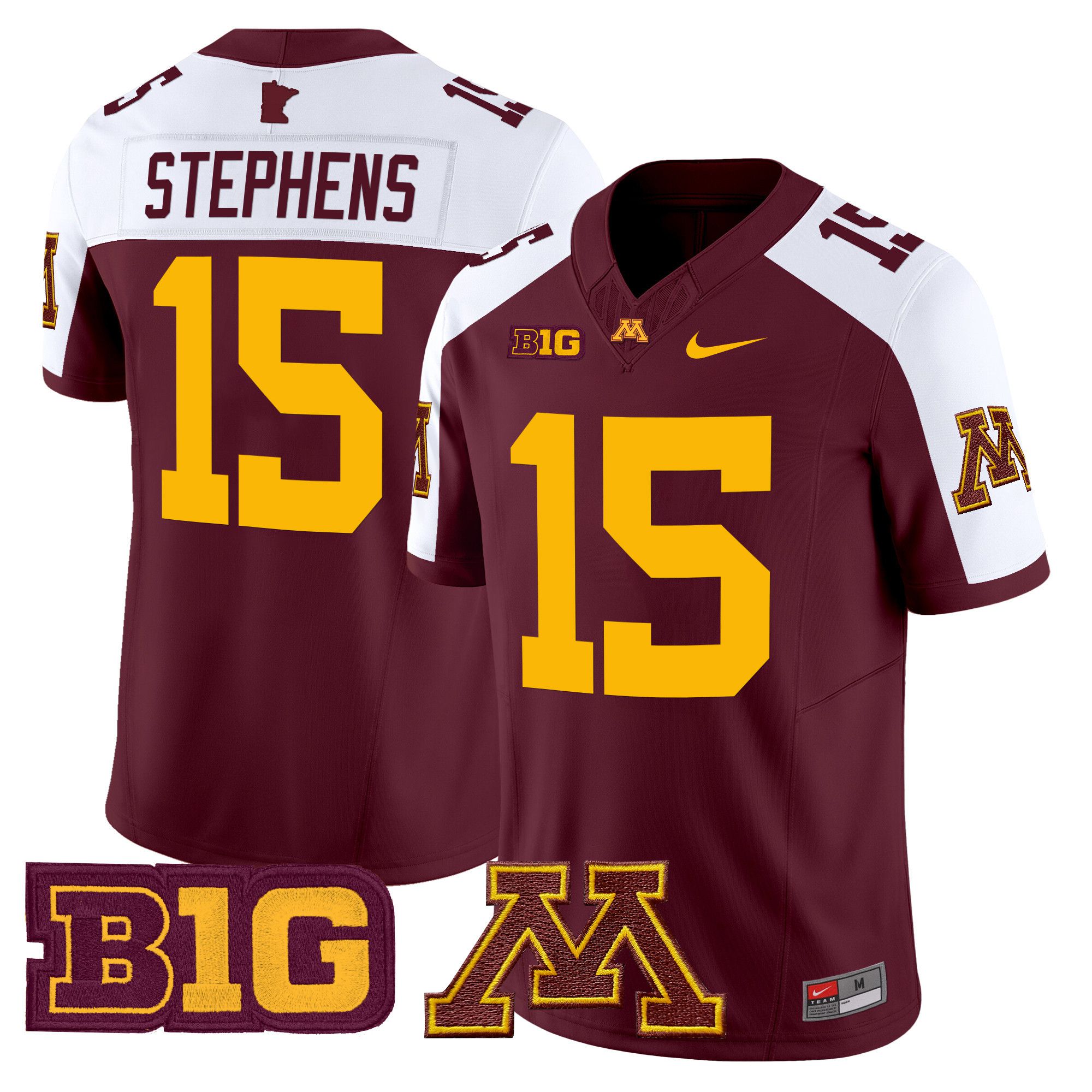 Men Minnesota Golden Gophers #15 Stephens Red Nike 2024 Vapor Limited NCAA Jersey->more ncaa teams->NCAA Jersey